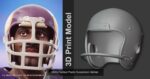 Various Football Helmets