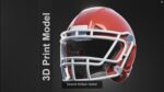 Various Football Helmets