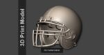Various Football Helmets