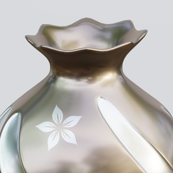 Vase39 vase with swirls