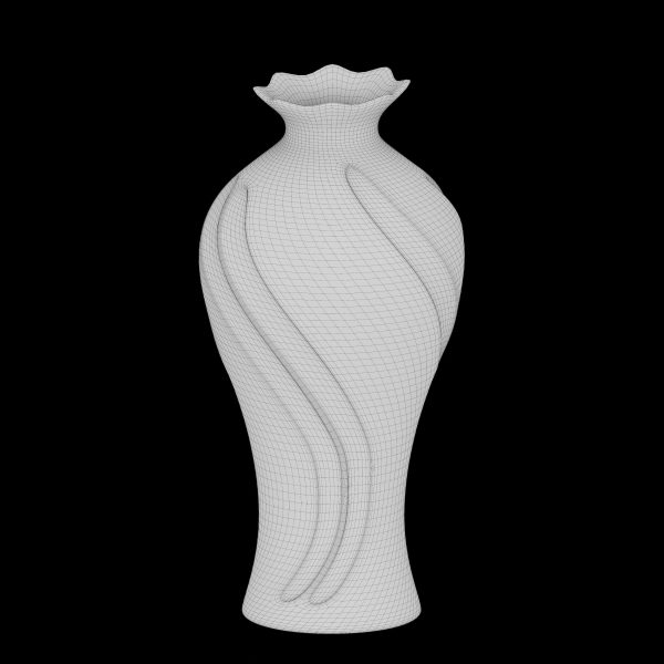 Vase39 vase with swirls