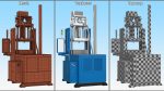 Vertical Plastic Injection Molding Machine Blue