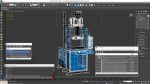 Vertical Plastic Injection Molding Machine Blue