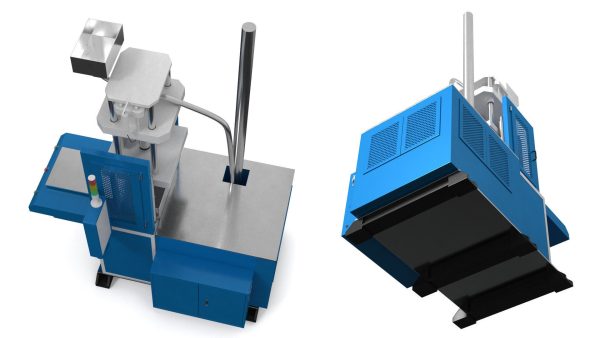 Vertical Plastic Injection Molding Machine Blue