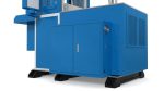 Vertical Plastic Injection Molding Machine Blue
