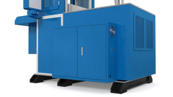 Vertical Plastic Injection Molding Machine Blue