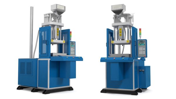 Vertical Plastic Injection Molding Machine Blue