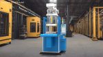 Vertical Plastic Injection Molding Machine Blue