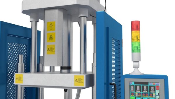 Vertical Plastic Injection Molding Machine Blue