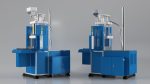 Vertical Plastic Injection Molding Machine Blue