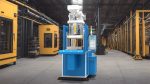 Vertical Plastic Injection Molding Machine Blue