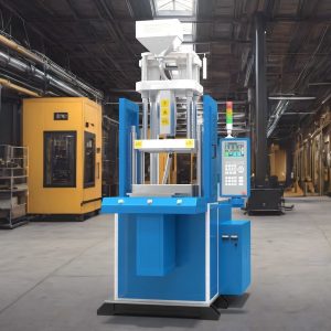 Vertical Plastic Injection Molding Machine Blue