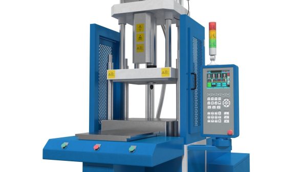 Vertical Plastic Injection Molding Machine Blue