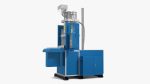 Vertical Plastic Injection Molding Machine Blue