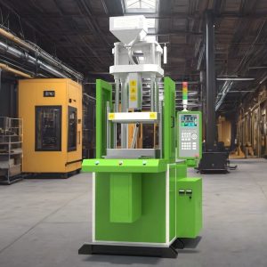Vertical Plastic Injection Molding Machine Green