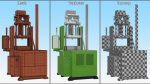 Vertical Plastic Injection Molding Machine Green