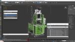 Vertical Plastic Injection Molding Machine Green