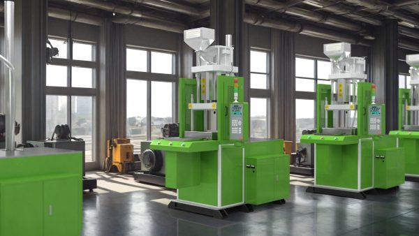 Vertical Plastic Injection Molding Machine Green