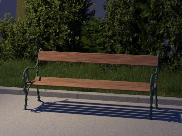 vienna public park bench