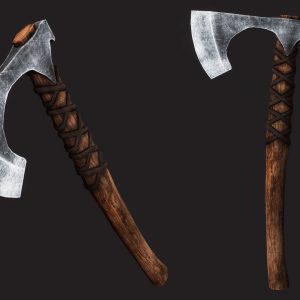 viking-axes-collection-3d-model-low-poly-max-obj-3ds-fbx-dae