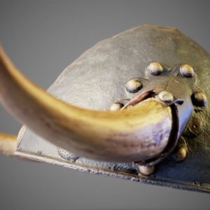 viking-horns-helmet-3d-model-low-poly-obj-fbx-ma-stl-dae-ztl
