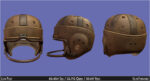 Vintage 1940 antique leather football helmet