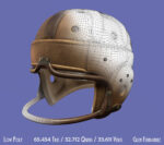 Vintage 1940 antique leather football helmet