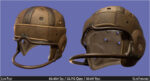 Vintage 1940 antique leather football helmet