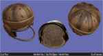 Vintage 1940 antique leather football helmet