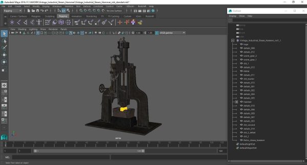 Vintage Industrial Steam Hammer