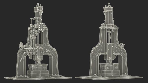 Vintage Industrial Steam Hammer
