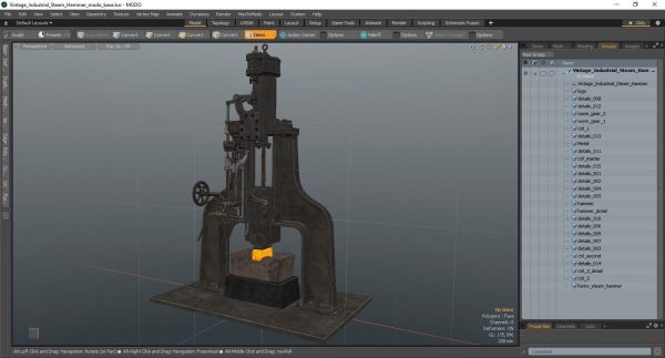 Vintage Industrial Steam Hammer