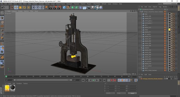 Vintage Industrial Steam Hammer