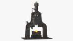 Vintage Industrial Steam Hammer Rigged