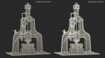 Vintage Industrial Steam Hammer Rigged