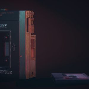 Vintage Old 1980s Cassette Player Walkman