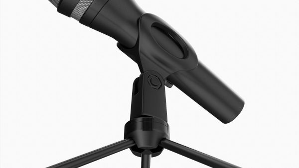 Vocal microphone with tripod