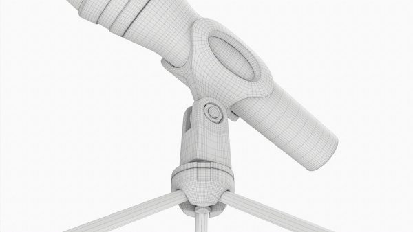 Vocal microphone with tripod