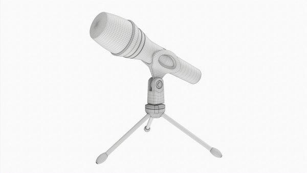 Vocal microphone with tripod