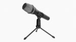Vocal microphone with tripod