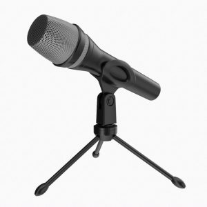 Vocal microphone with tripod