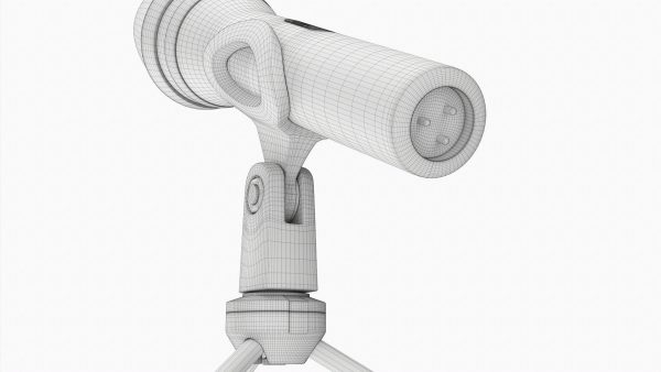 Vocal microphone with tripod