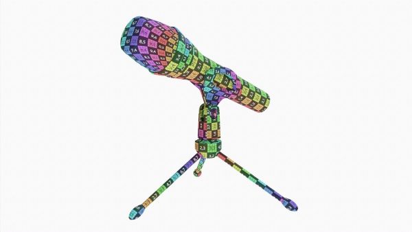 Vocal microphone with tripod