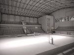 Volleyball Court Pavilion Scene