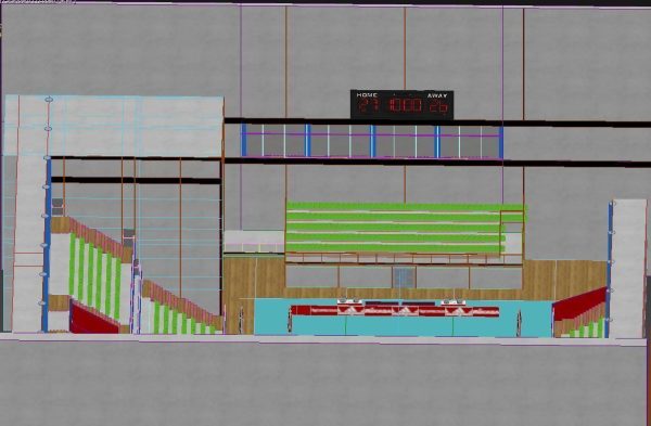 Volleyball Court Pavilion Scene