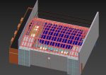 Volleyball Court Pavilion Scene