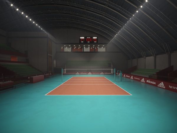 Volleyball Court Pavilion Scene