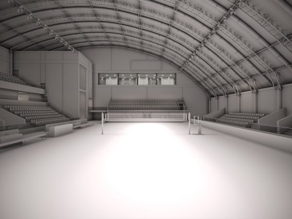 Volleyball Court Pavilion Scene