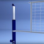 Volleyball net low poly