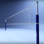 Volleyball net low poly